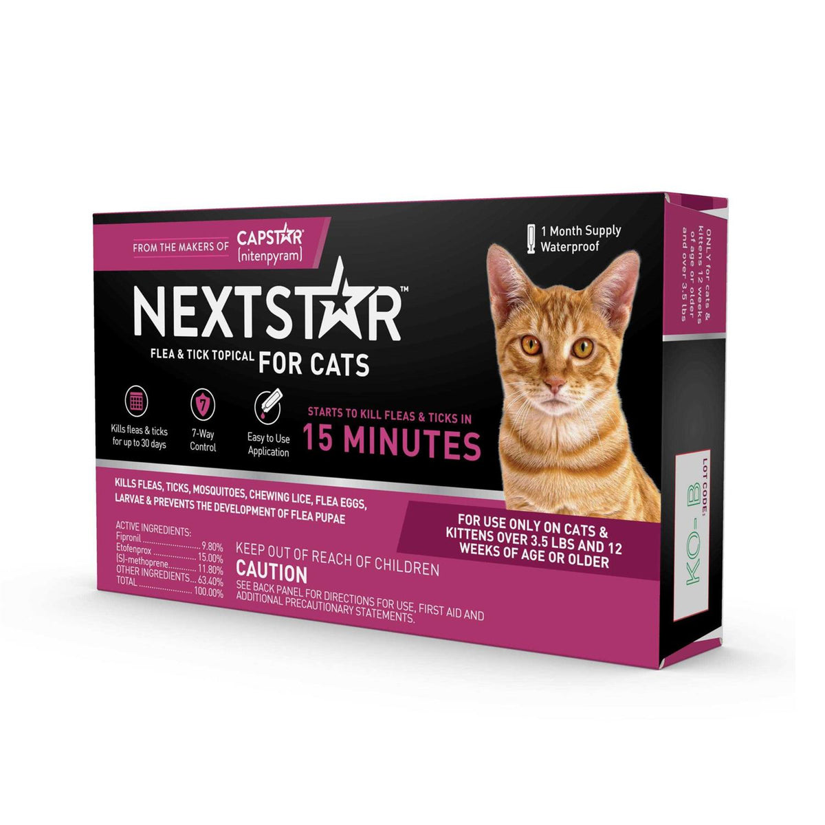 Flea and Tick Prevention for Cats Topical Treatment Drops Q9858