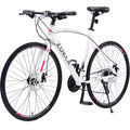 24 Speed 700C Road Bike with Aluminum Frame Disc Brakes, Blue G8299