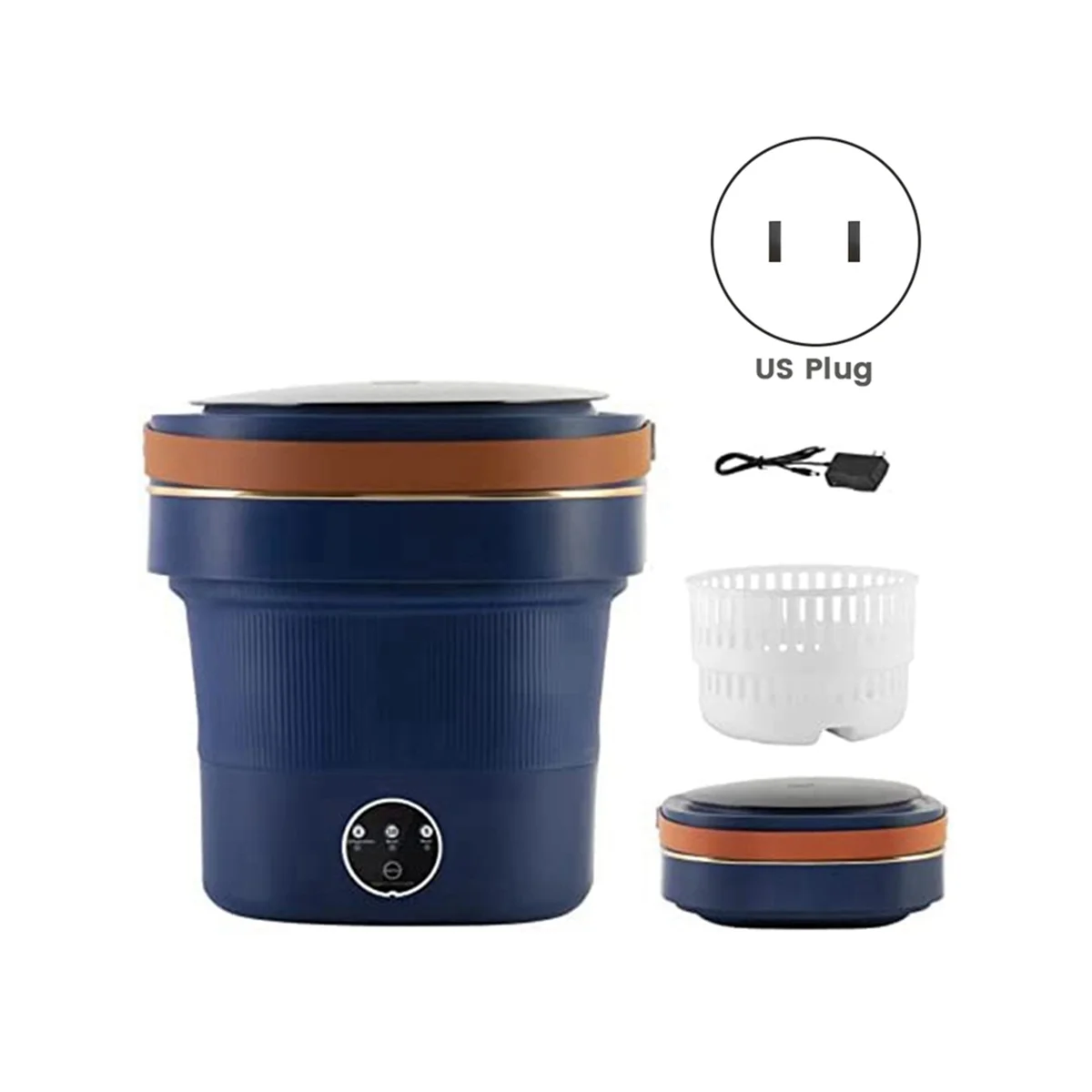 8.5L Foldable Mini Washing Machine with Drainer Basket K32316