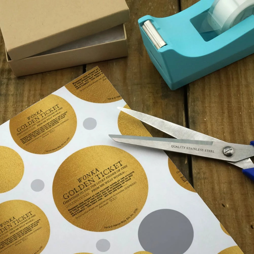 Golden Ticket Wrapping Paper Roll Q6818