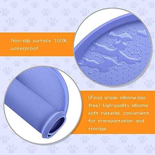 Silicone Dog Food Mat Waterproof Raised Edges S58480