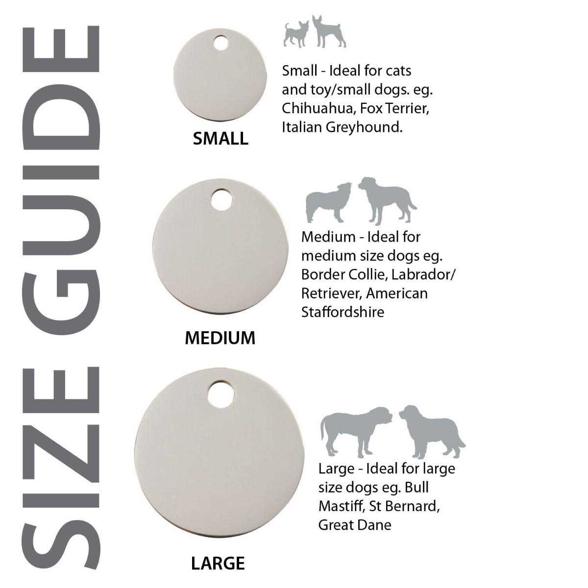 Circle Pet ID Dog Tag F899