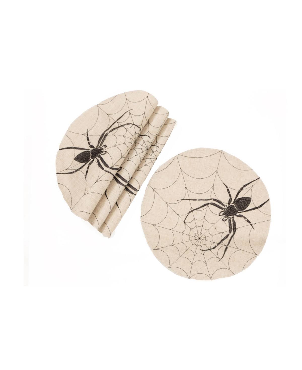 Halloween Spiders Double Layer 16-inch Placemats, Set of 4 S199353