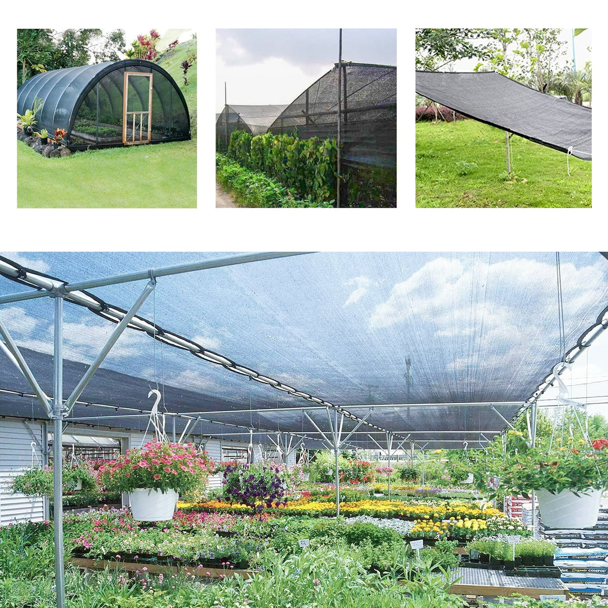 Black 10x20ft Sunblock Shade Cloth P568613