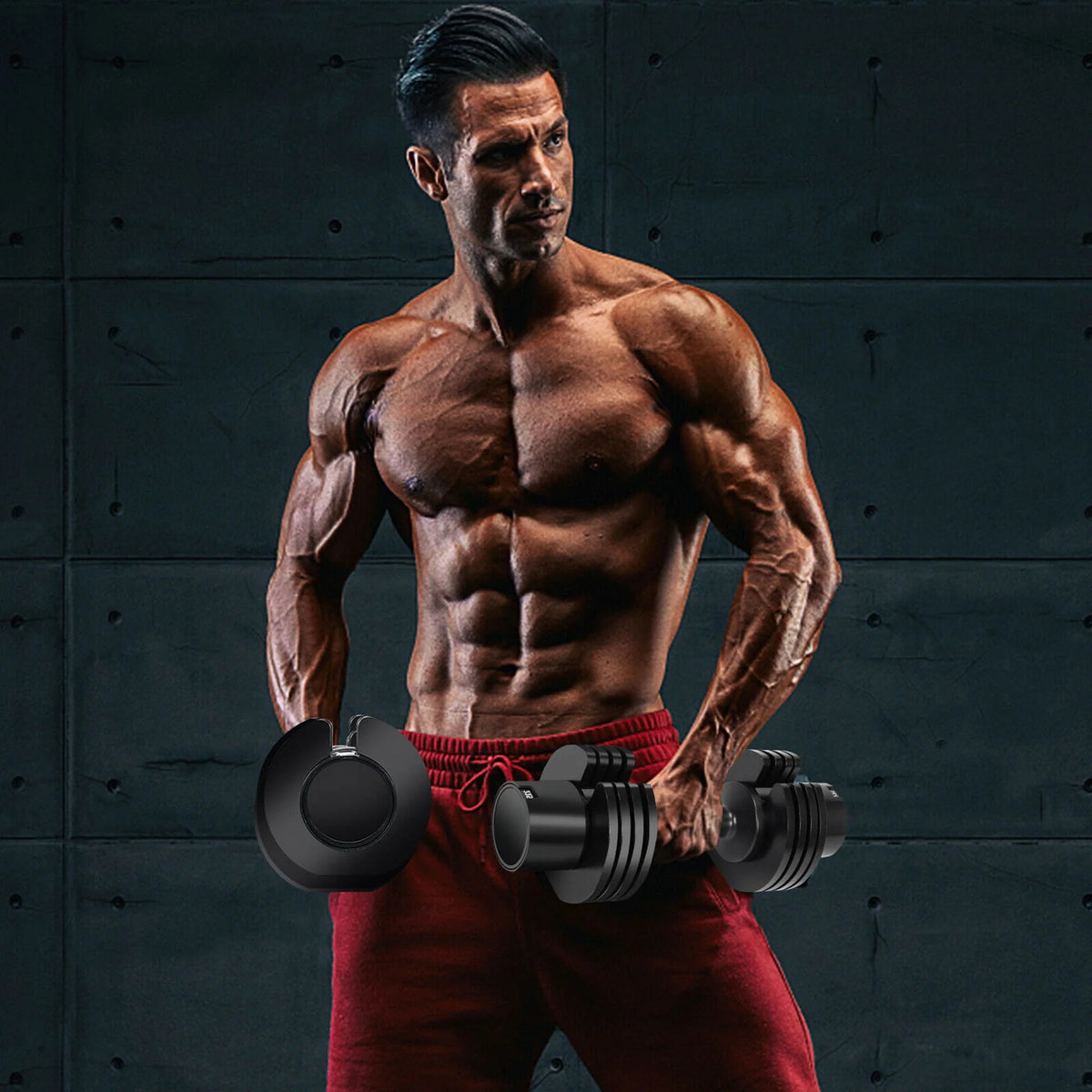 27.5lbs 5-in-1 Adjustable Dumbbell I248776