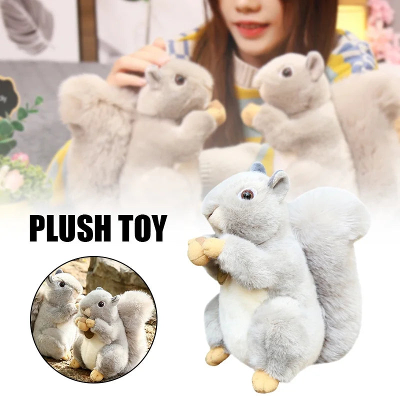 20cm Plush Squirrel Stuffed Doll Throw Pillow X404818
