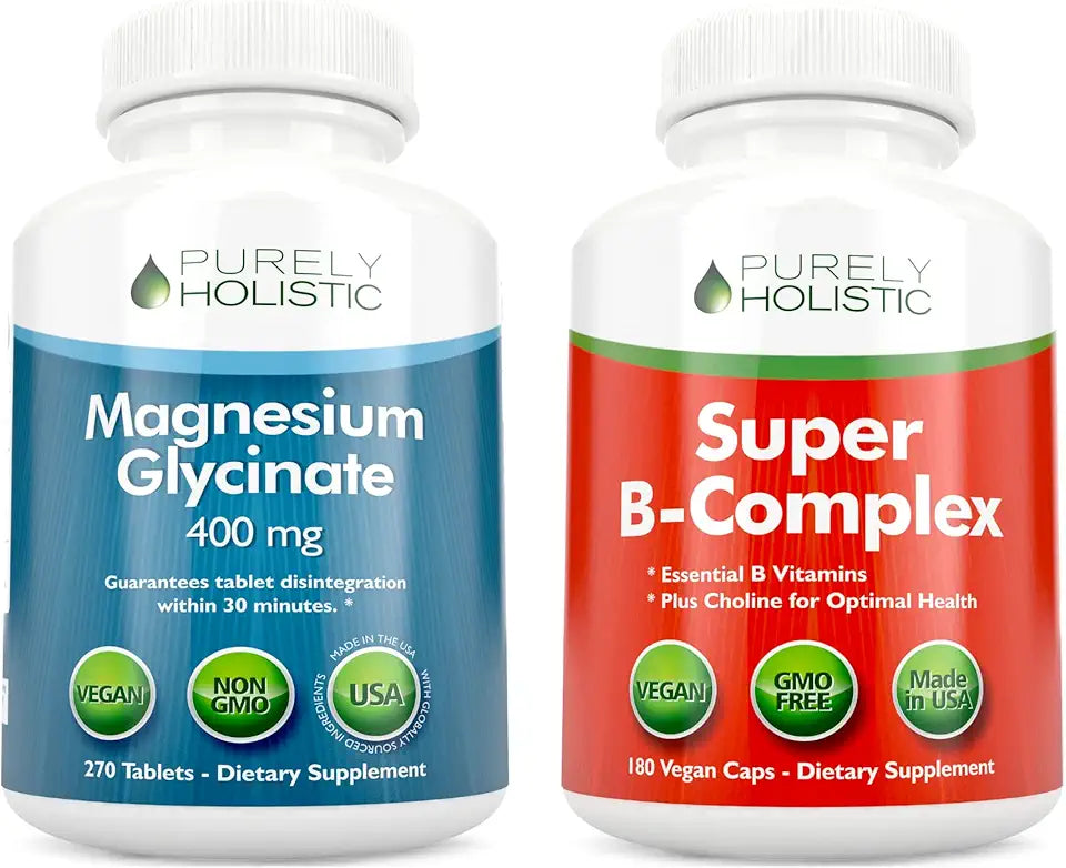 Magnesium Glycinate 400mg + Vitamin B Complex 270 Tablets & 180 Capsules C899868