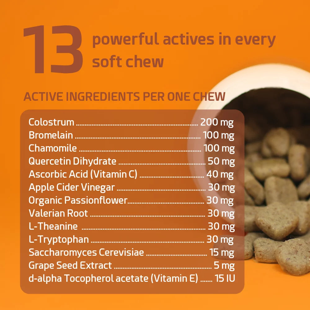 Smoked Salmon Oil Flavor Dog Allergy Calming Treats O48744