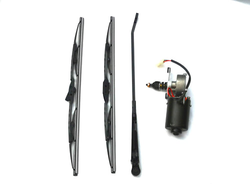 12V UTV Wiper Motor Kit, 350mm Wiper Arm and Blade x2, Pack of 2 X985