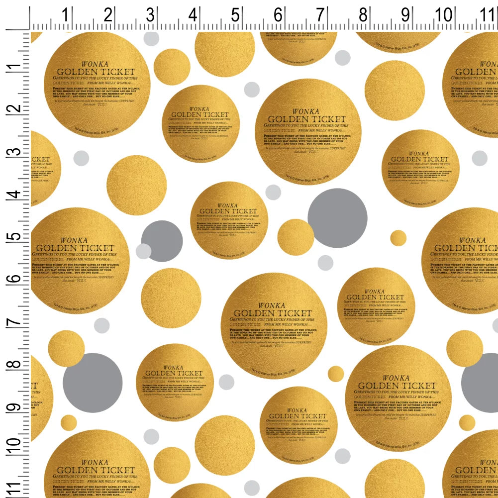 Golden Ticket Wrapping Paper Roll Q6818